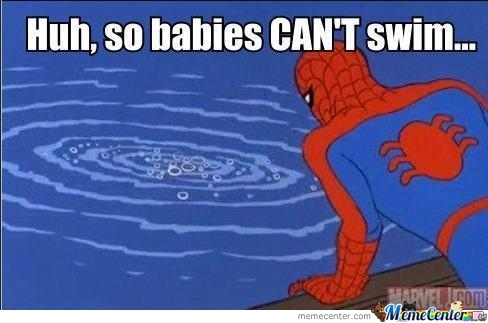 So babies can't swim