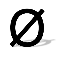 Logo du logiciel 0bin, représentant un zéro barré