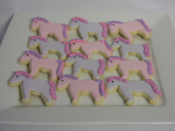 Photo de cookies en forme de poneys