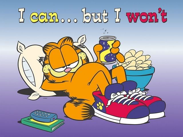 Dessin de Garfield lazy