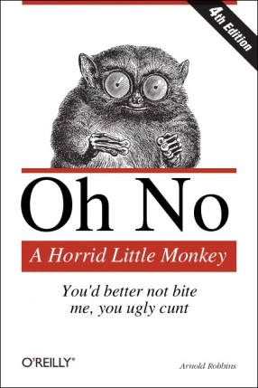 Parodie d'une couverture d'un livre O'reilly