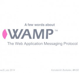 A few word about wamp.